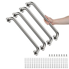 4 Pack 24 Inch Shower Grab Bars, Brushed Nickel Stainless Steel Bathroom Wall...