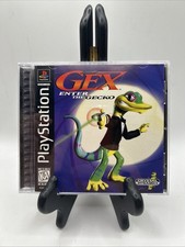 Gex: Enter the Gecko PS1 PlayStation Black Label CIB Complete Tested W/Reg