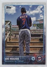 2015 Topps Photo Variation SP Photo Variation (In Dugout) Joe Mauer #700 HOF e7x