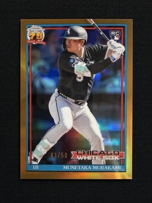 MUNETAKA MURAKAMI 2026 TOPPS CHROME 1991 TRUE GOLD ROOKIE RC /50 75th Q0181
