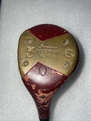 vintage wood left hand 5 drive 43 in long metal shaft 