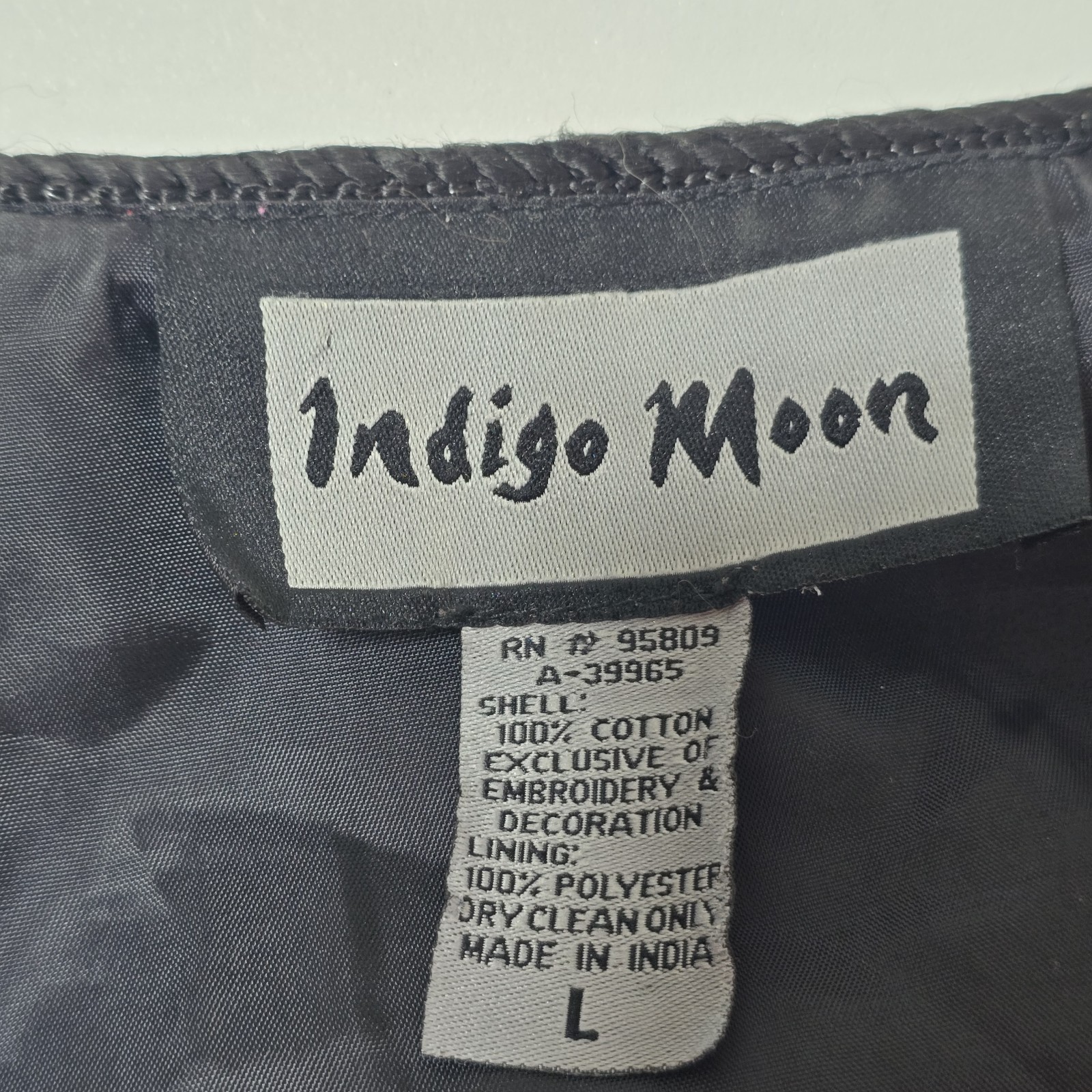 Indigo Moon Floral Patchwork Blazer Jacket L Pais… - image 12