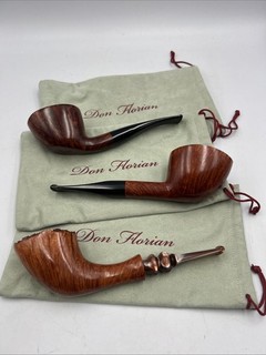 3 x Don Florian Estate Pipes Incl 2527 3454 3489 with Dustbags