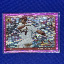2026 Topps Series 1 Albert Pujols 1991 Pink Crackle Parallel T91-43