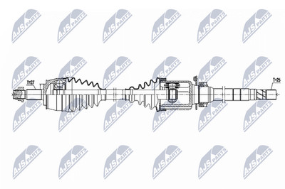NTY Antriebswelle NPW-FT-110 passend für FIAT