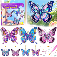 Schmetterling Diamond Painting Set 8 StüCk FüR Kinder 5-12 Jahre, Bastelset