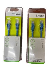 Networking Cable Ethernet Internet Belkin CAT5e 2M 6.6FT Up to 1 Gbps Lot of 2