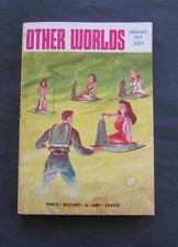 OTHER WORLDS MAGAZINE 1953/02 TEMPLE DE CAMP WILLIAMS SHAVER NF