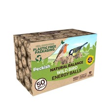 Peckish Natural Balance High Energy Fat Balls for 80 g (Pack of 50), Brown 