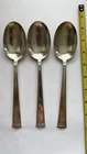 3 International Silver Co PANTHEON Sterling Silver Place Soup Spoons Pat 1920