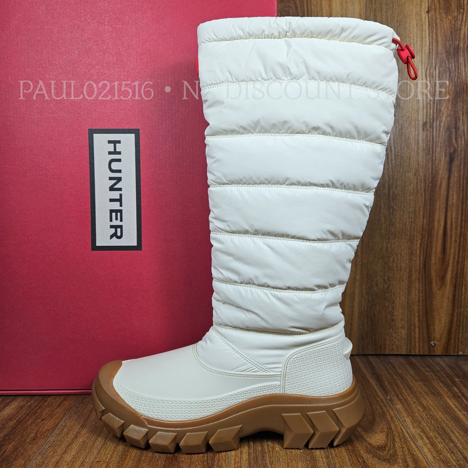 HUNTER Women's Intrepid Tall Snow Boots WFT2108WWU ~ White ~ Various Sizes
Opens in a new window or