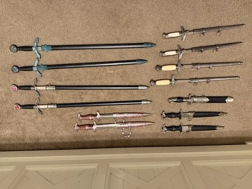 Ww2 Replica Swords And Daggers Collection