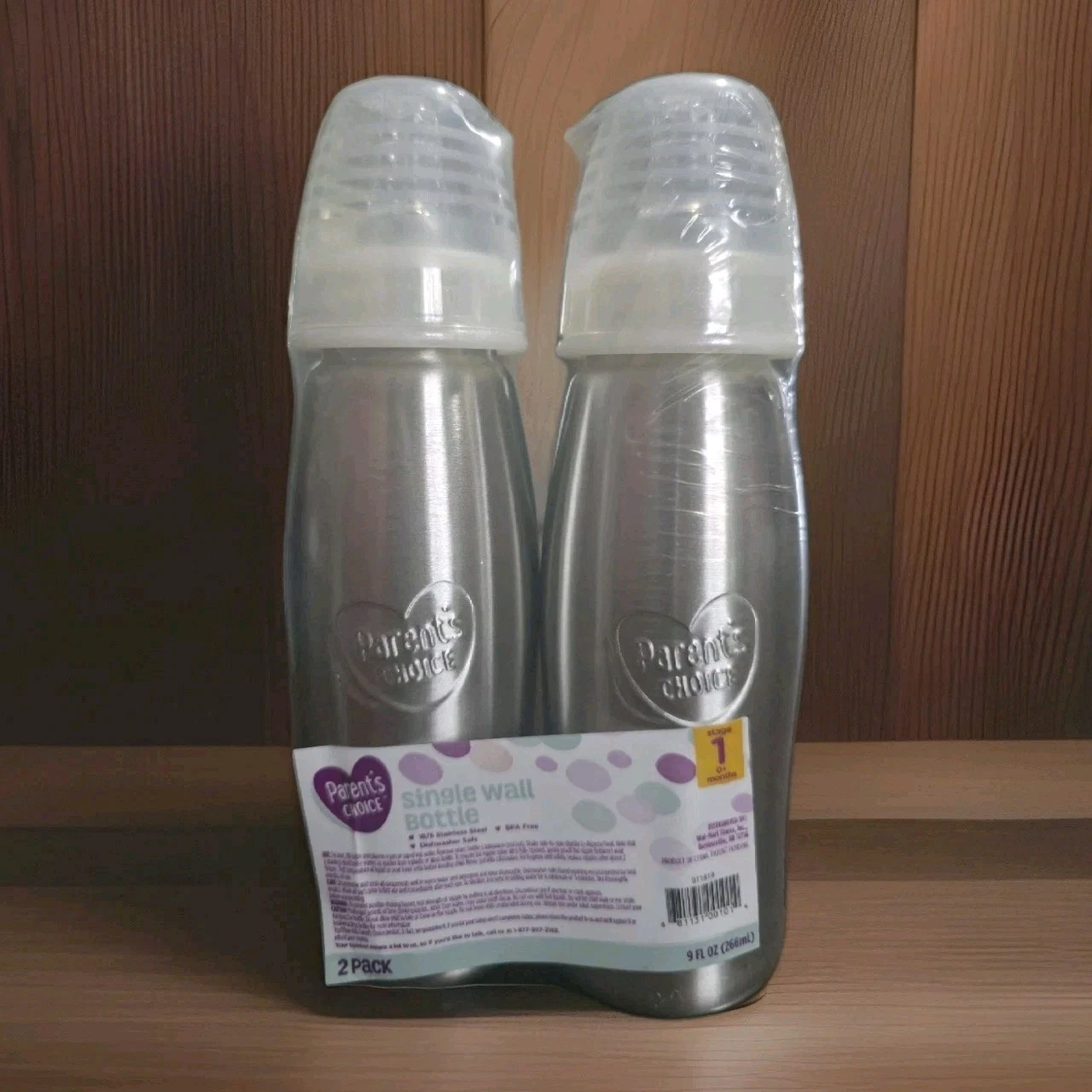 2 Stage 1 0+ Months 9oz Single Wall Baby Bottles Stainless Steel Parent's Choice
Opens in a new wind