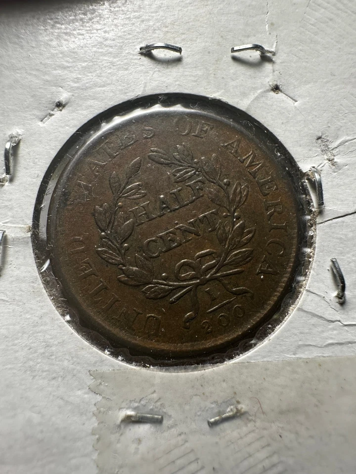 1807 1/2C - Draped Bust - Lower Mintage Issue Rare at this grade Lot#176 - Image 4 of 4