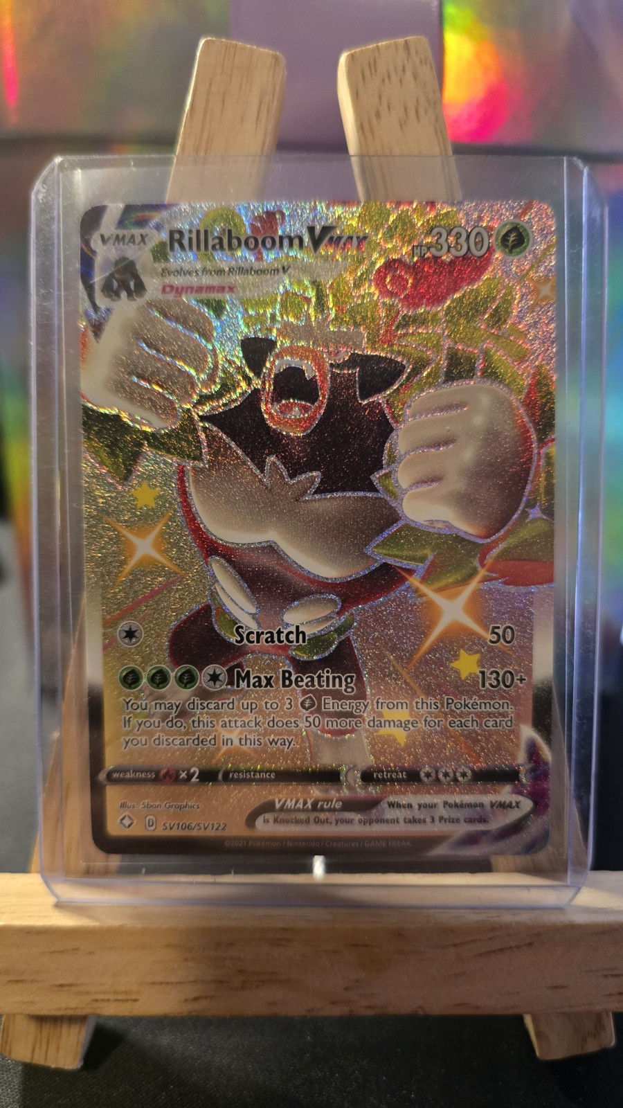 Rillaboom VMAX SV106/SV122 Shining Fates: Shiny Vault Holo NM