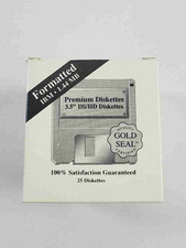 3.5" 1.44MB Floppy Diskettes - 25 Pack - New Sealed