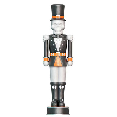 6' Giant Nutcracker Light Up Blow Mold Animated Christmas DIY Paint Yourself