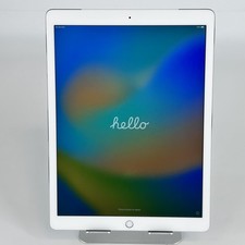 Apple iPad Pro 12.9 1st Gen. Silver 128GB Unlocked - Good w/ White Spots