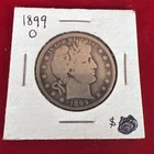 1899 O Barber Half Dollar