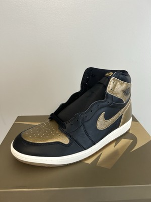 Air Jordan 1 Retro High OG Black Metallic Gold Size 12 Brand New with Box