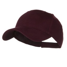 Youth Brushed Cotton Twill Low Profile Cap - Maroon OSFM One Size,
