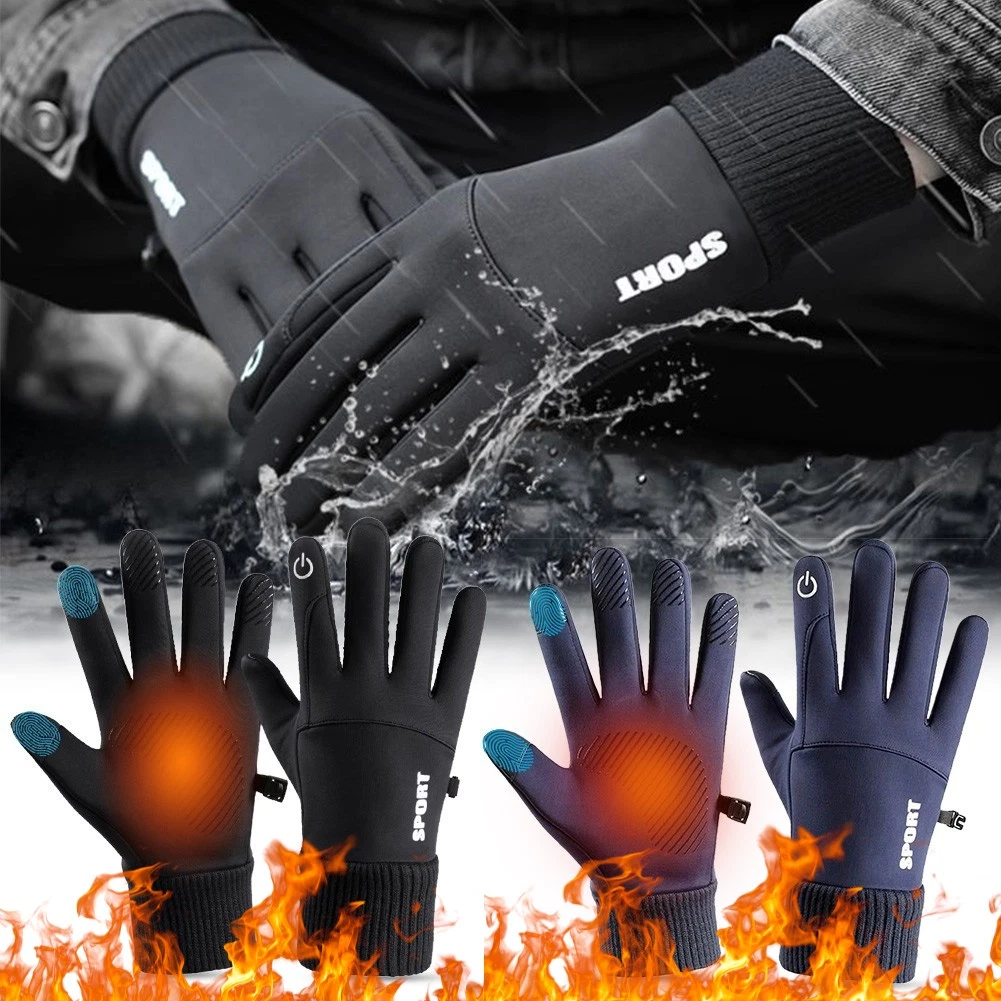 Waterproof Windproof Thermal Gloves, Touch Screen Winter Gloves for Extreme Cold