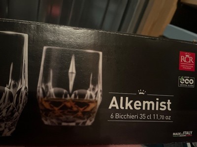 RCR Alkemist Cocktailgläser Set 6x 350ml Transparent Whisky Glas