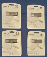 Lot of 4 PNY Attache USB Flash Drives Brand New Sealed (3) 32GB (1) 16GB Memory