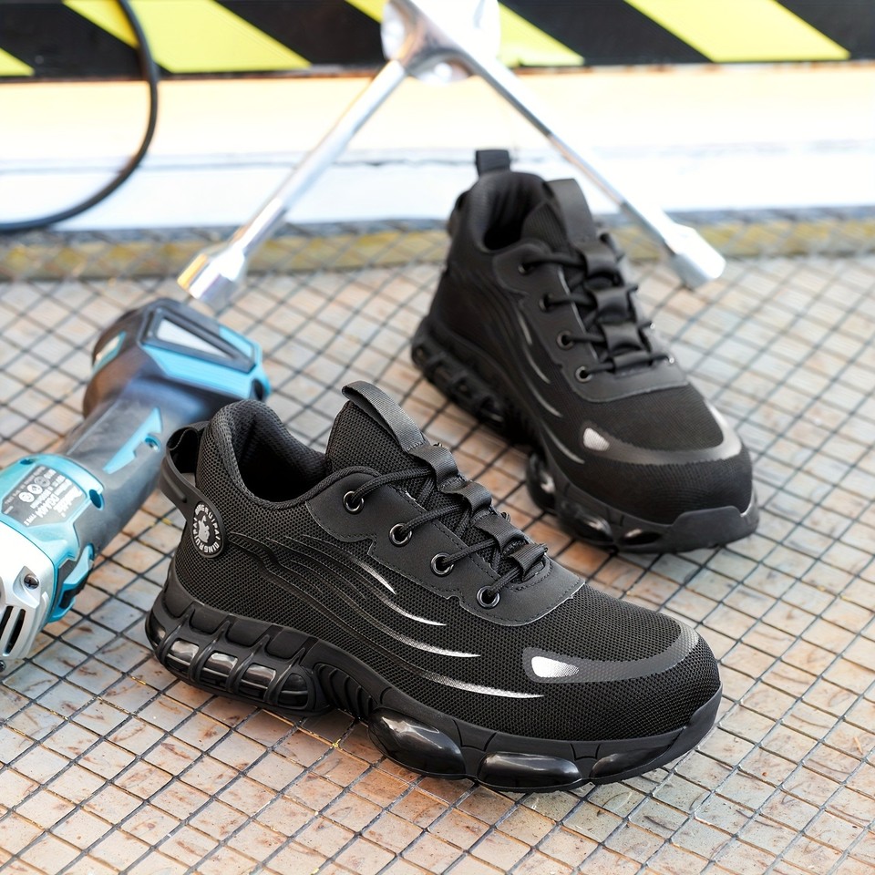 Breathable Indestructible Safety Work Shoes Steel Toe Work Boots Mens' Sneakers