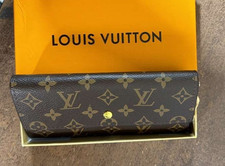 Authentic Louis Vuitton Portefeuille Sarah Monogram Long Wallet Brown
