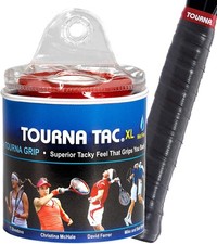 Tourna Tac 30 XL Grips 103 cm x 29 mm w/ Travel Pouch - Black