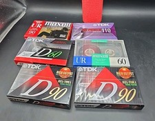 Cassette Tapes Lot Of 6 Various Types As Pictured All New Sealed