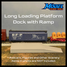Concrete Long Loading Dock - N Scale 1:160 - Gray