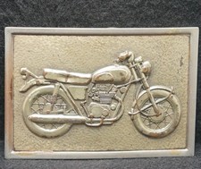 XB11104 COOL VINTAGE 1970s   OLD MOTORCYCLE   BIKE ARTWORK MENS BELT BUCKLE
