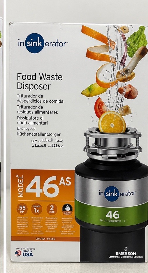 NEW InSinkErator 46AS Food Waste Disposer 220-240V International Model..