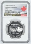 1974 SP68 Canadian $1 Dollar Winnipeg Centennial NGC Canada Lbl