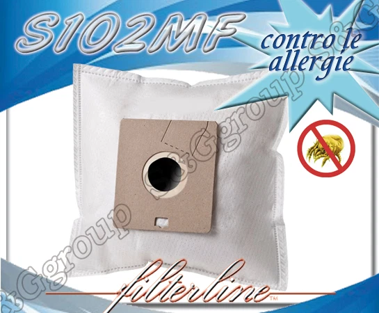 5 sacchetti Samsung Serie NC VP95B filtro in microfibra aspirapolvere S102MF - Immagine 2 di 2