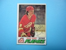 1977/78 O-PEE-CHEE NHL HOCKEY CARD #355 DAVID SHAND VGEX NICE AUTO AUTOGRAPH OPC