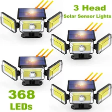 1-4x Outdoor Solar Security Light 368LED PIR Motion Sensor Emergency Light Flood