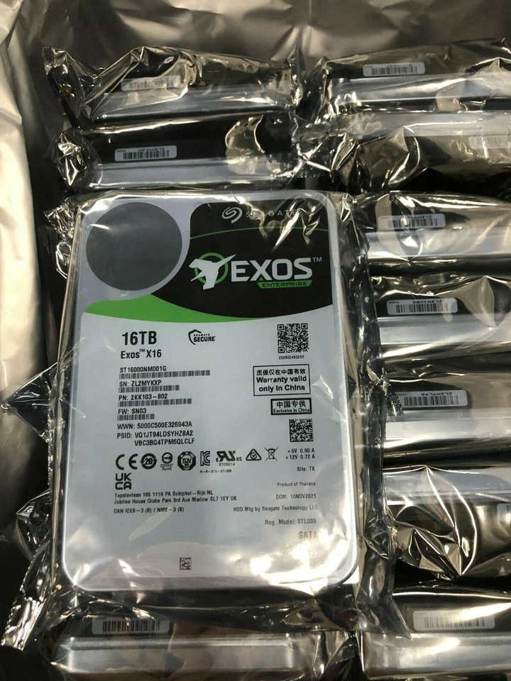 Seagate Exos X16 16TB SATA 6Gb/s 256MB Cache 3.5in Hard Drive (ST16000NM001G) - Image 2 of 2