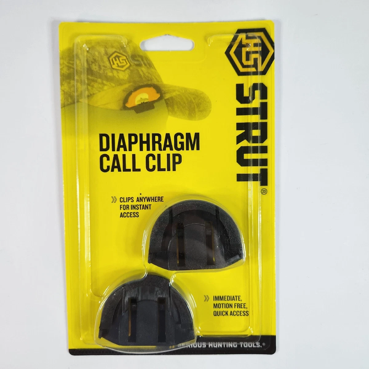 New 2 pack HS Strut Diaphragm call Hat clip Hunters Specialties Turkey  Hunting | eBay
