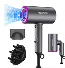 NEXPURE 1800W Professional Ionic Blow Dryer for Hair Care, Powerful Wind