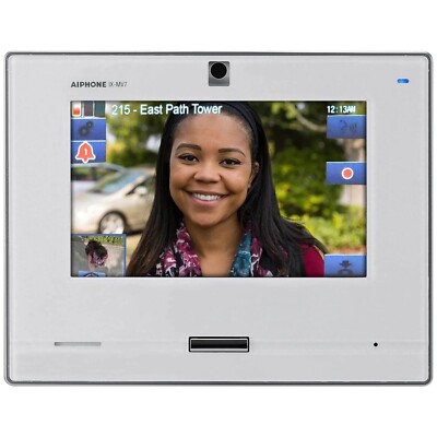 AIPHONE IX-MV7-W SIP COMPATIBLE IP VIDEO MASTER STATION 7  TOUCHSCREEN, WHITE