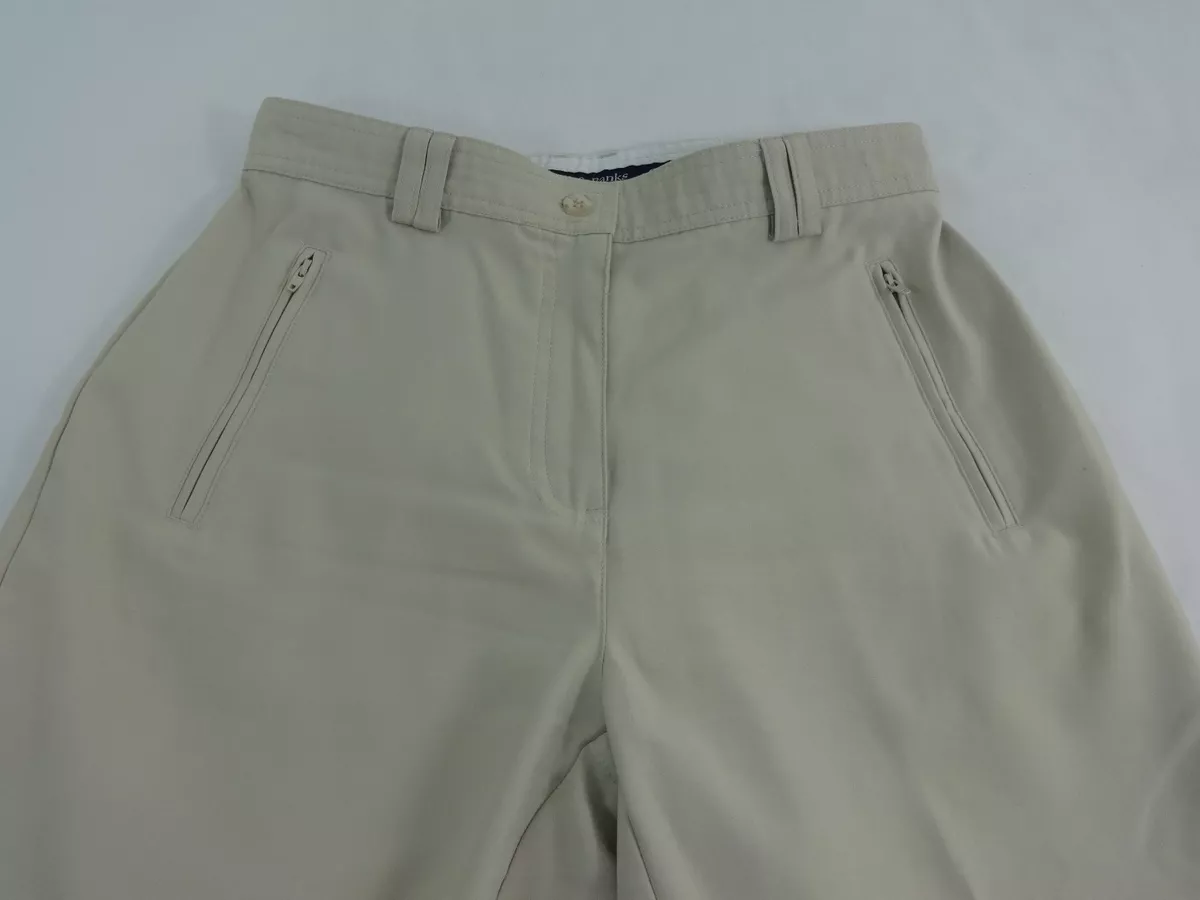 CHRISTOPHER BANKS WOMENS STONE POLYESTER CAPRIS PANTS SIZE 4