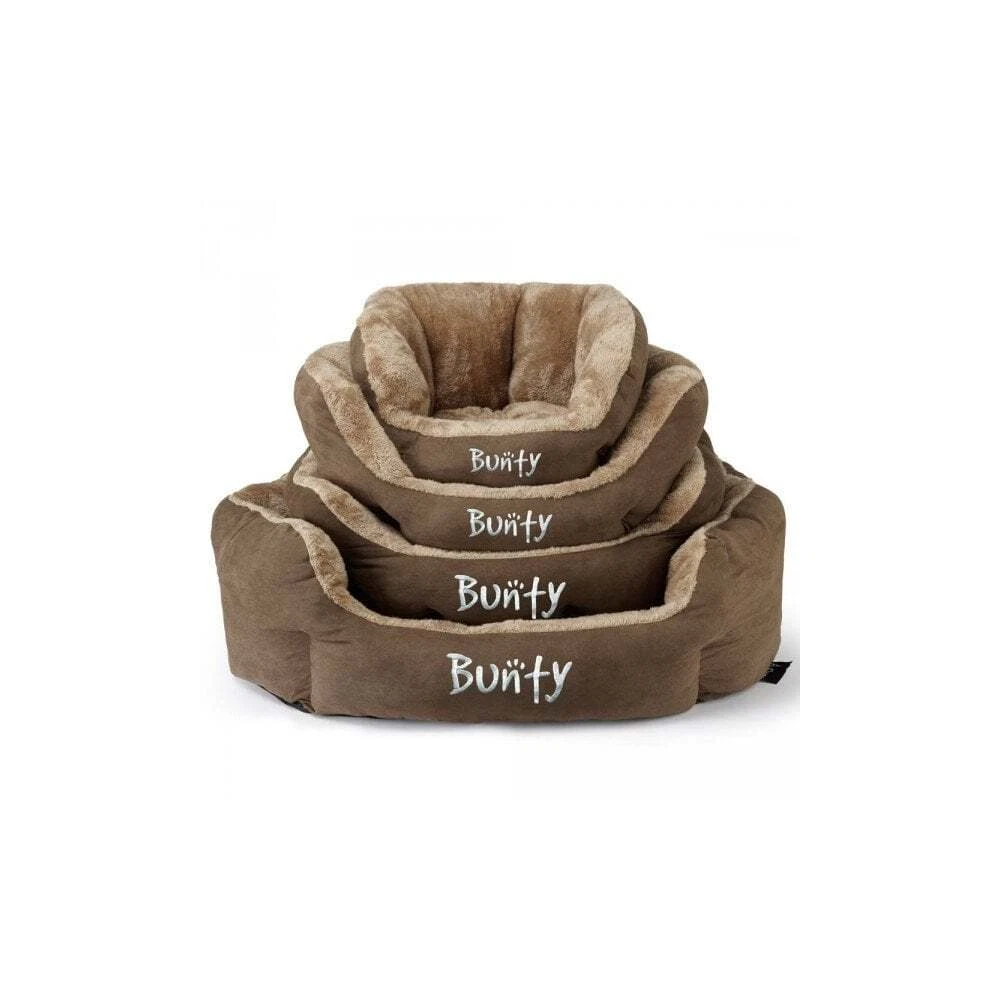 Bunty Polar Pet Bed - Small/Medium/Large/X-Large - Soft/Comfy Brown Dog Bed