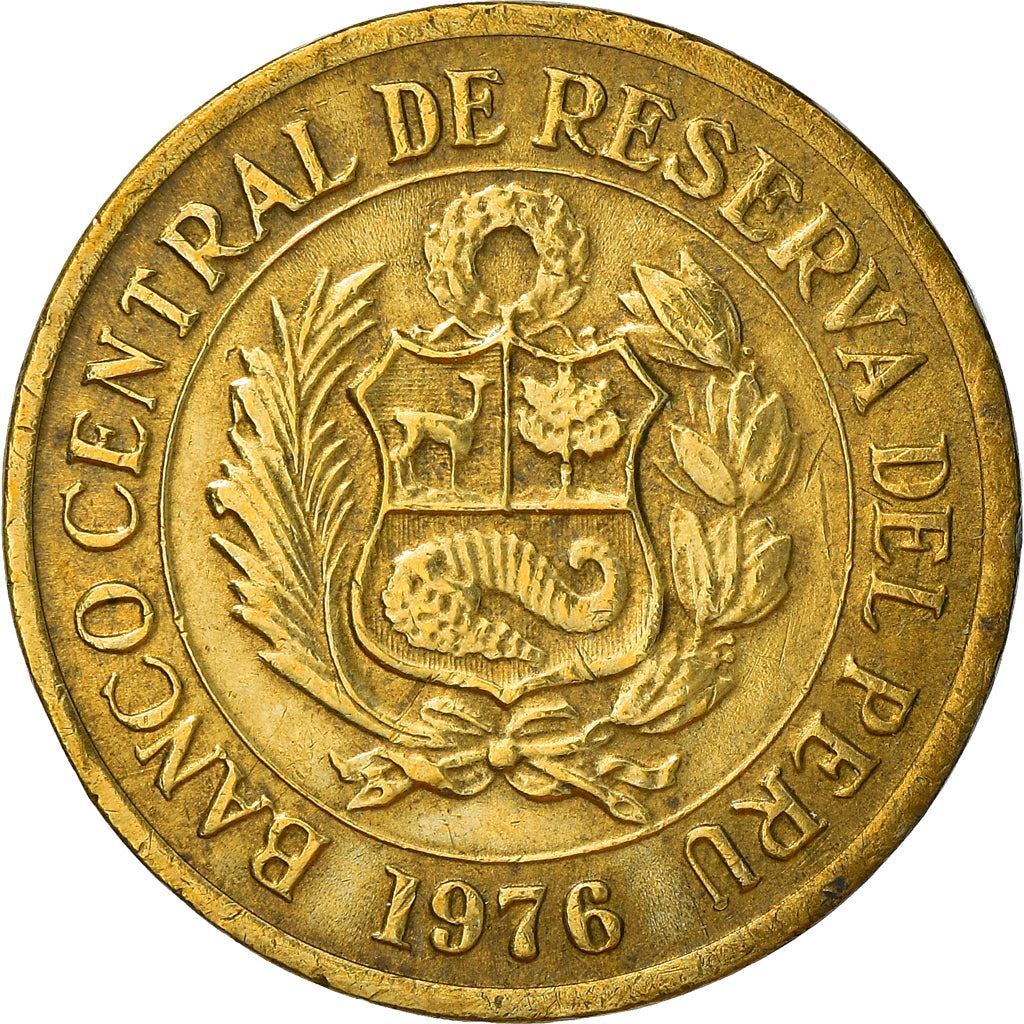 Peru 1 Sol de Oro Coin | Large Type | No mintmark | KM266.1 | 1975