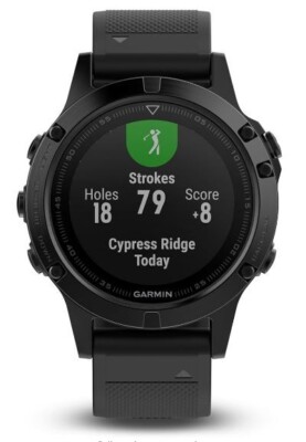 Garmin fēnix 5S Plus with 47 mm Case and Black Band GPS Garmin fēnix 5S Plus with 47 mm Case and Black Band GPS