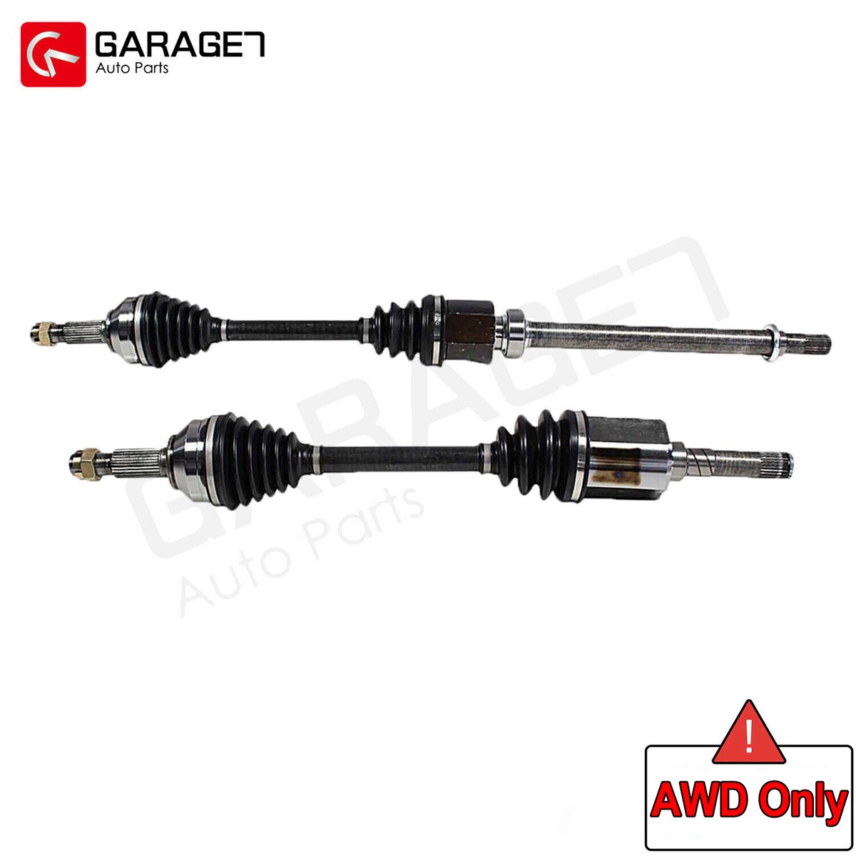 Front CV Axle Shaft Pair For 2008-2015 Nissan Rogue & Rogue Select AWD - Left & Right, Direct Replacement