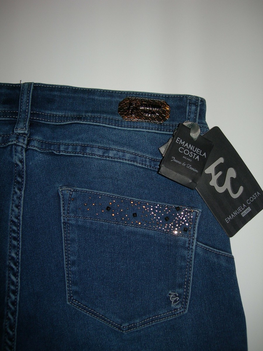 EMANUELA COSTA JEANS CAPRI STONY EC 6192 STRETCH CONFORT PANTALONE