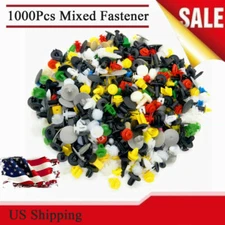 1000x Mixed Auto Car Bumper Fender Door Panel Trim Fastener Rivet Retainer Clips